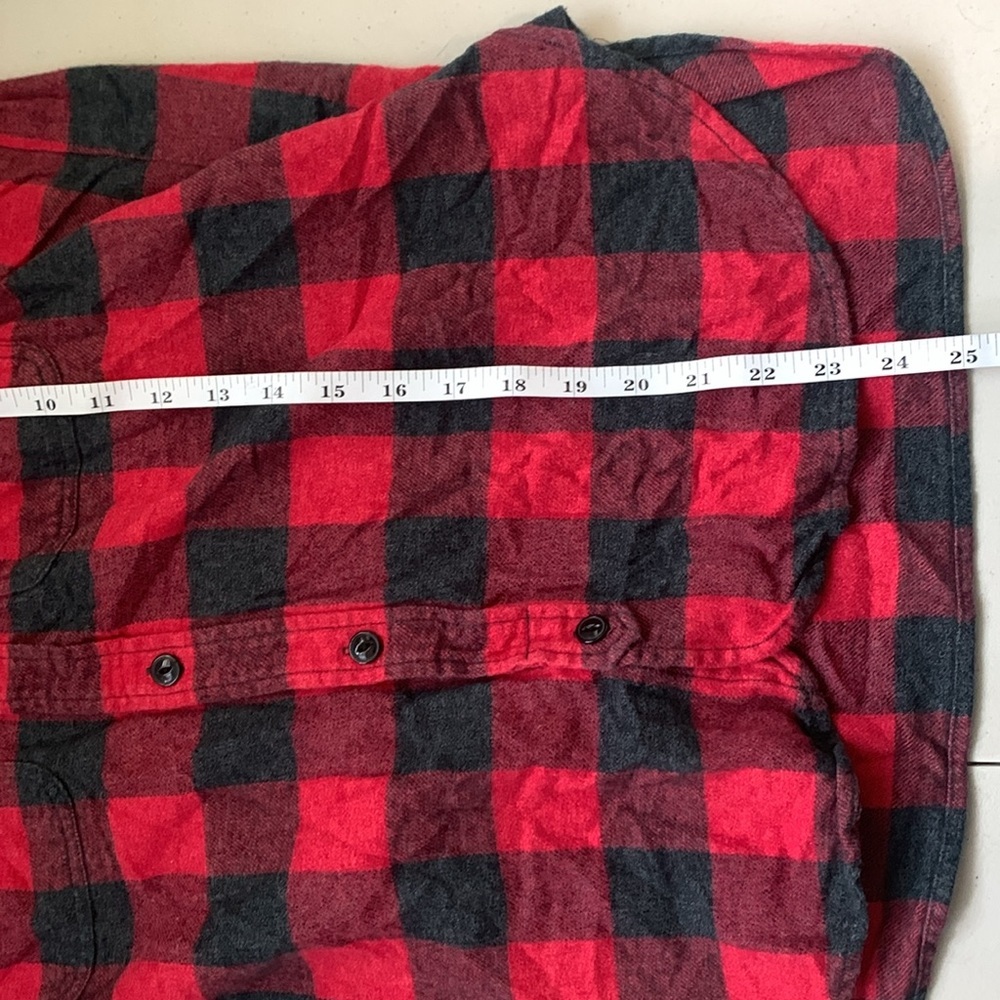Madewell Men’s Small Red and Black Plaid Shirt - Picture 6 of 6
